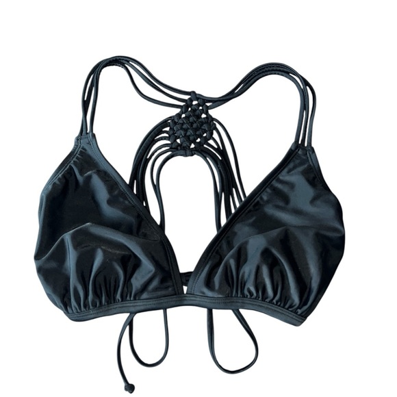 Y2K Xhilaration Black Strappy Women's Bralette Bikini Swim Top D / DD XL Target - Picture 1 of 6